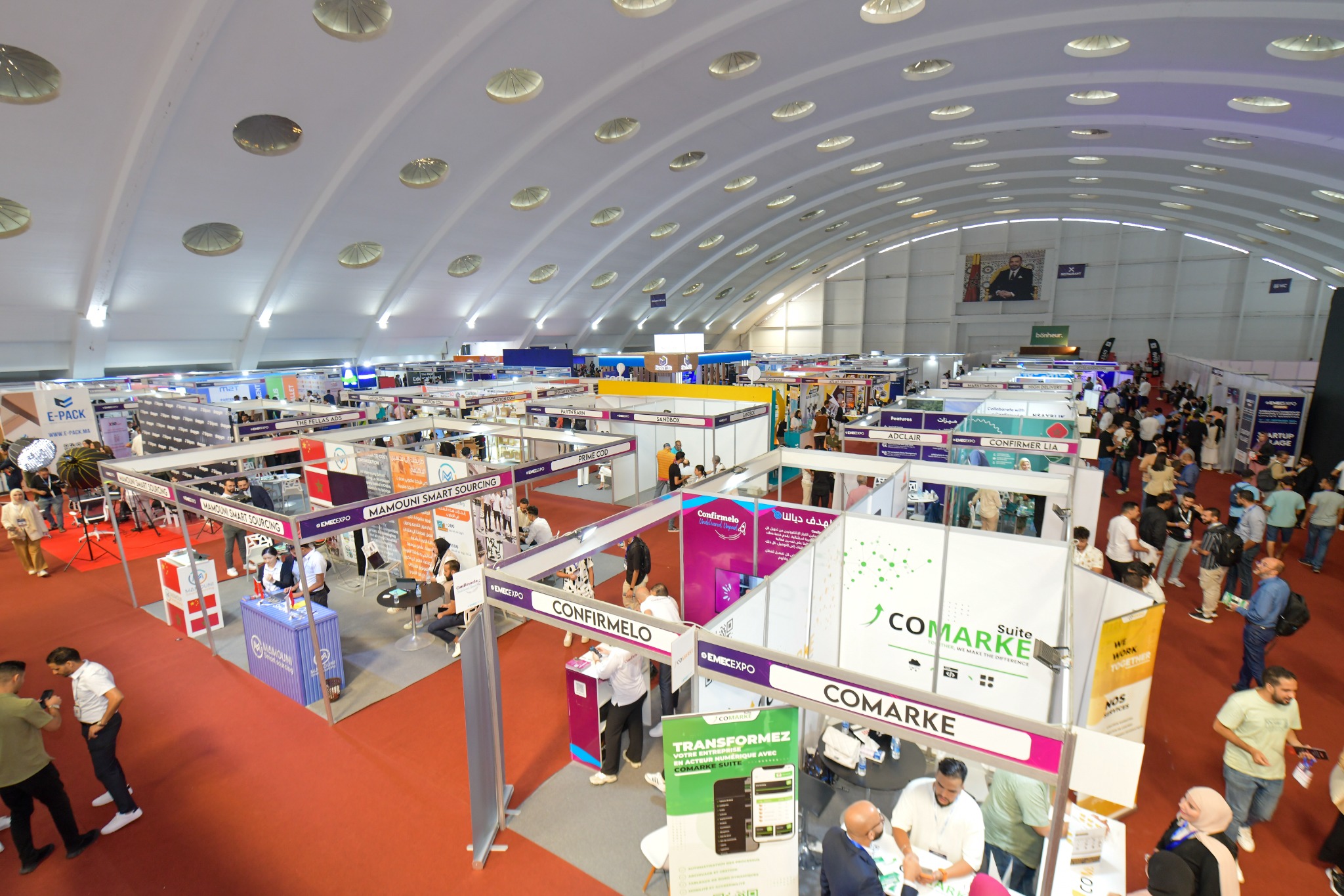 Vue d’ensemble des stands EMECEXPO